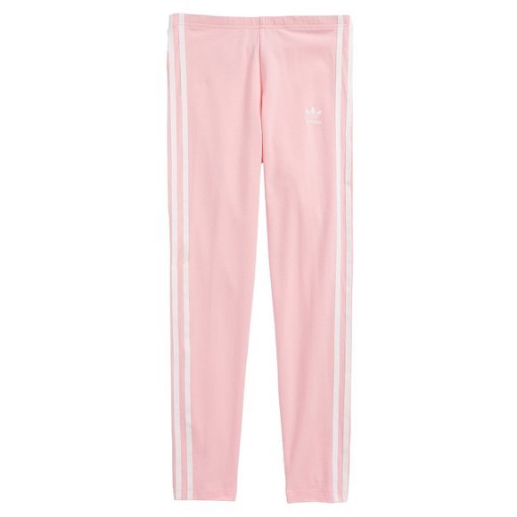 adidas Other - NWT Big Girls Size Large Adidas Pink White 3 Stripe Leggings NEW